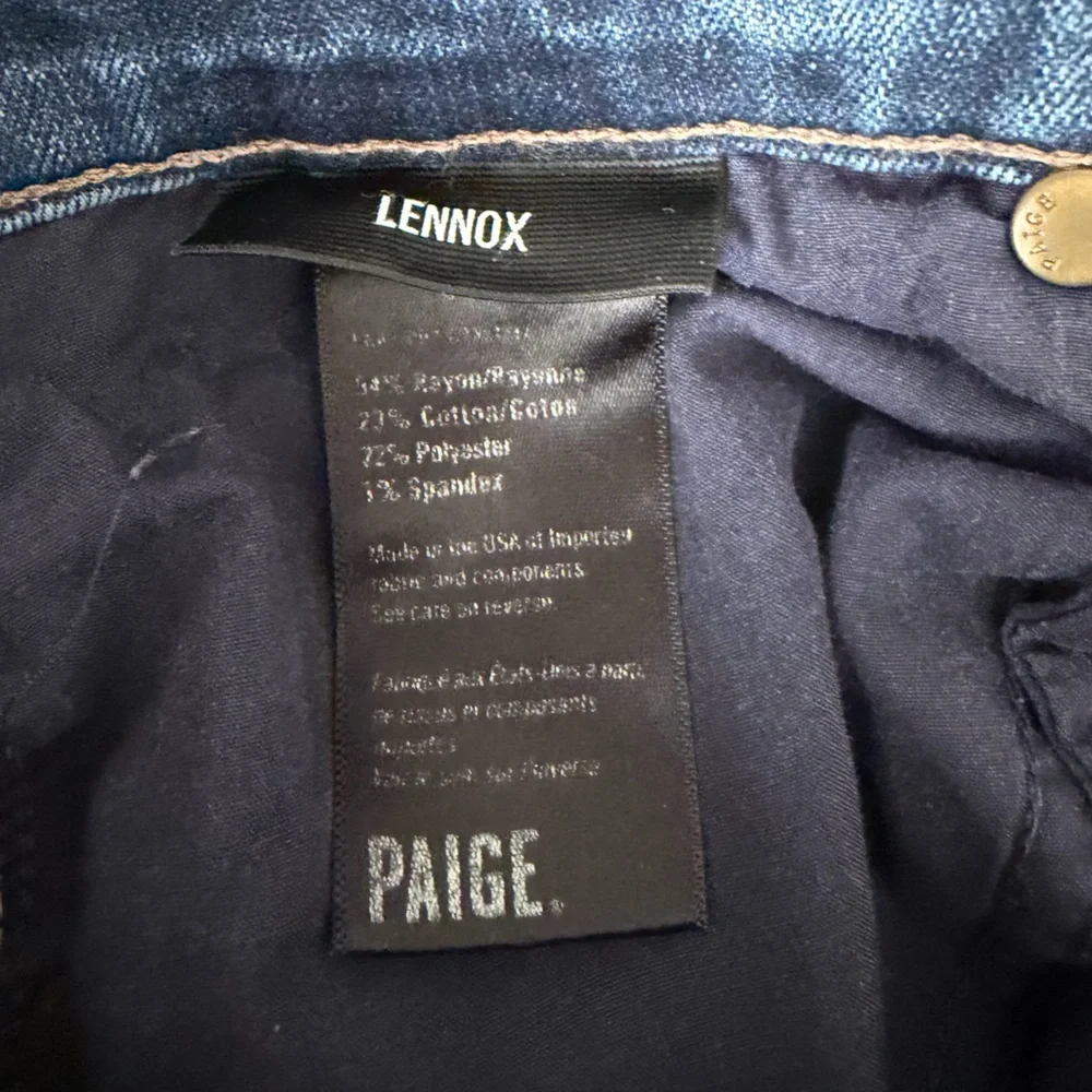 PAIGE Lexon Blue Jeans Size Womens 29 EUC - Picture 10 of 12